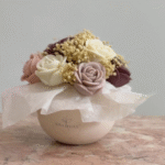 Tramonto Fiorito | Bouquet de Velas Tipo Centro de Mesa | Decoración Floral Aesthetic