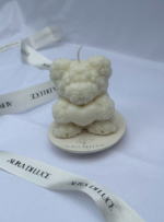 Orsetto di Luce | Vela Osito de Rosas con Corazón | Regalo Coquette y Decoración