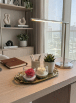 Petali di Luce | Vela Rosa Roja Eterna en Vidrio | Regalo Romántico y Decoración - Image 2